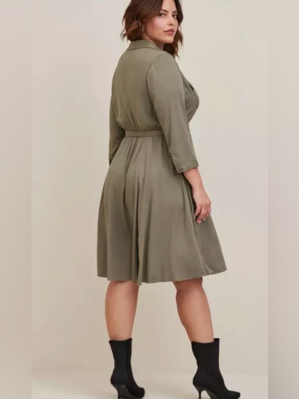 NWT TORRID Mini Challis Shirt Dress Size 1X - Picture 3 of 12